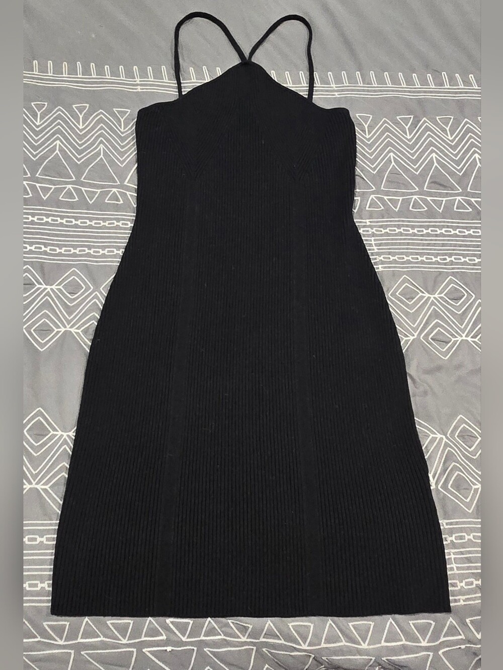 Anna Quan Tanesha Ribbed Mini Dress Size 8